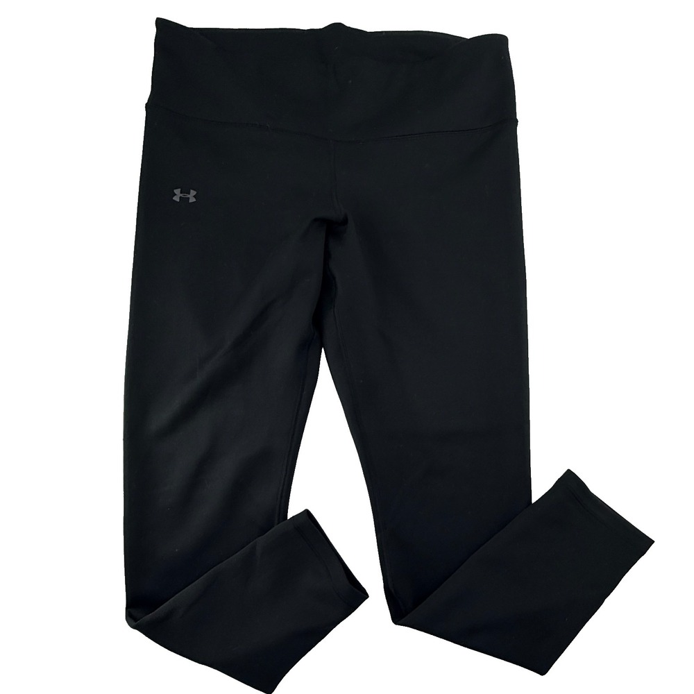 Under Armour Womens XL ColdGear Compression Leggings Black High Rise Pants